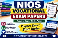 NIOS Vocational Exam Papers | INDIA STUDY INSTITUTE