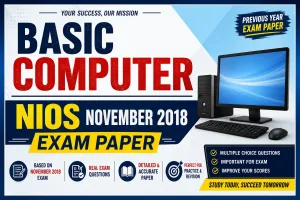 Basic Computer NIOS November 2018 Exam Paper Download PDF