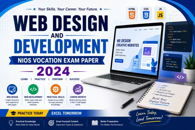 Web Design and Development NIOS Vocation Exam Paper 2024