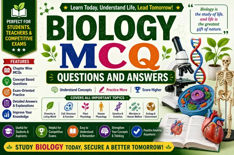 Biology MCQ Questions and Answers - India Study Institute