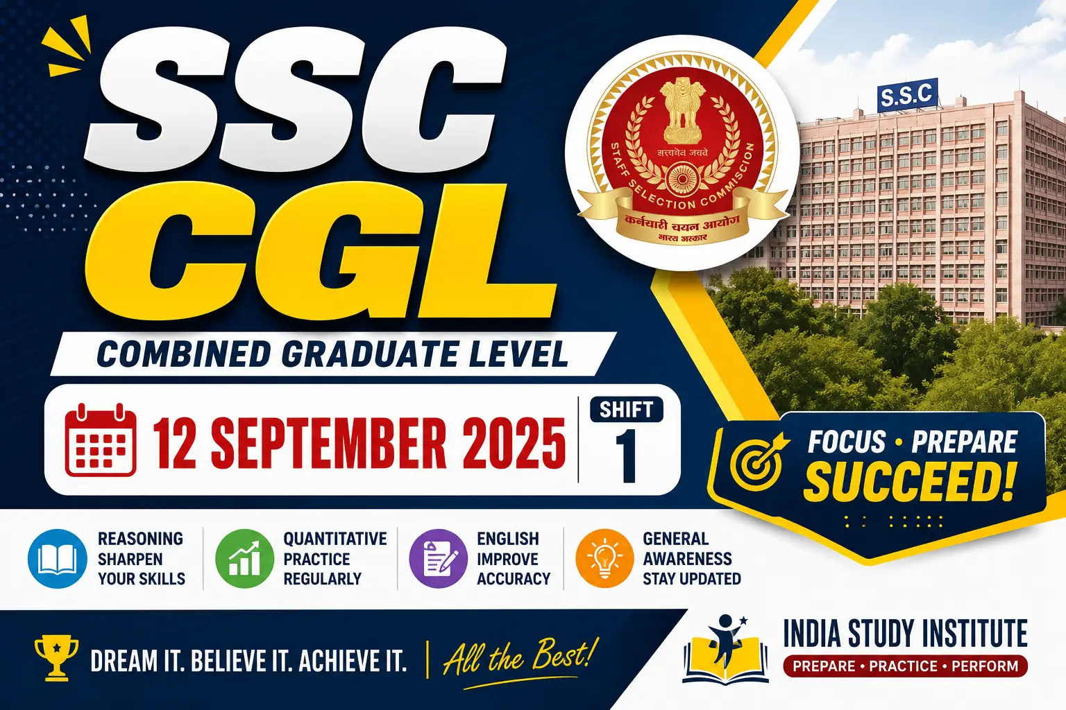 SSC CGL 12th September 2025 Shift-1 Solved Exam Paper: 45 Questions ...